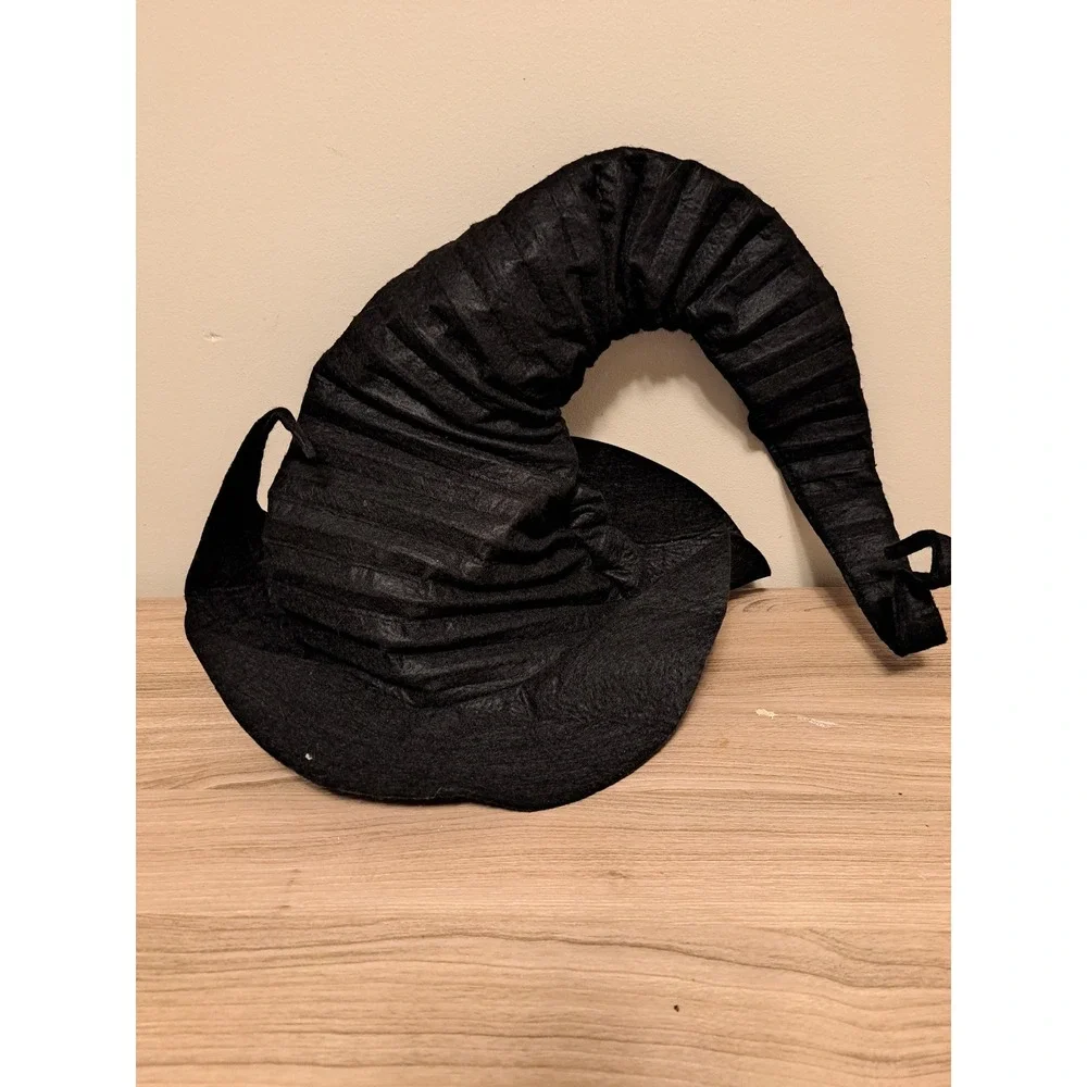 Black Witch Hat Costume Accessory Halloween Party Cosplay